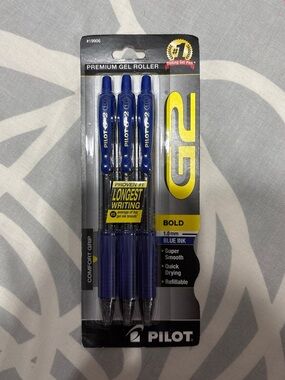 Pilot G2 Blue Gel Pens